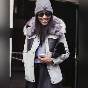 WOMENS ROWANWOOD JACKET COLOR BLACK / GREY